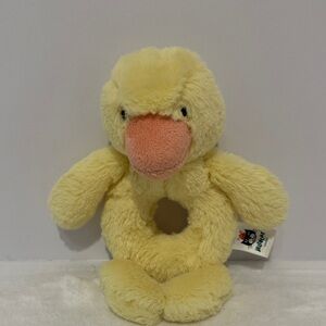 Jellycat Bashful Duckling Ring Rattle